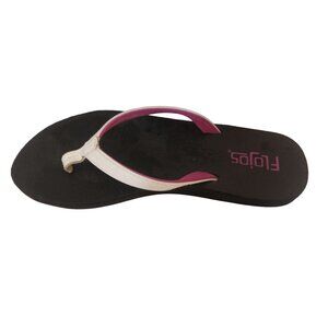 Flojos Flip Flop Sandal Shoes White Black Thongs Soft Comfortable Rubber
